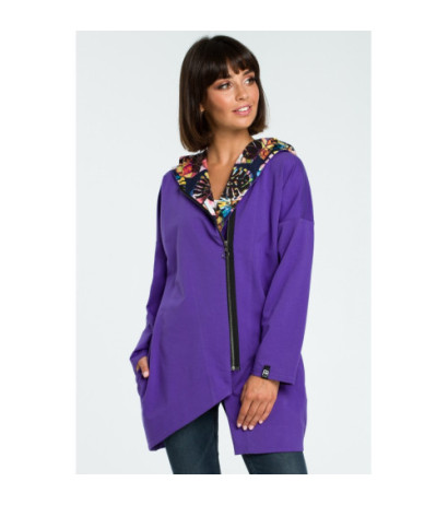 B091 Zipped hoodie - purple