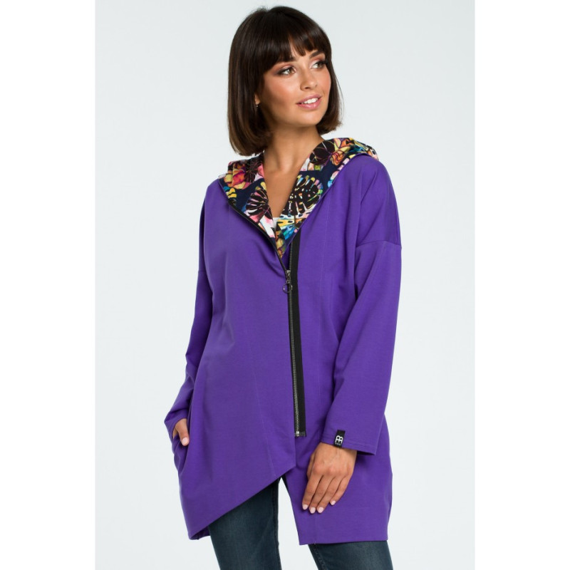 B091 Zipped hoodie - purple