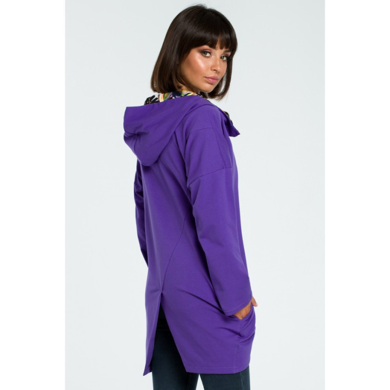 B091 Zipped hoodie - purple