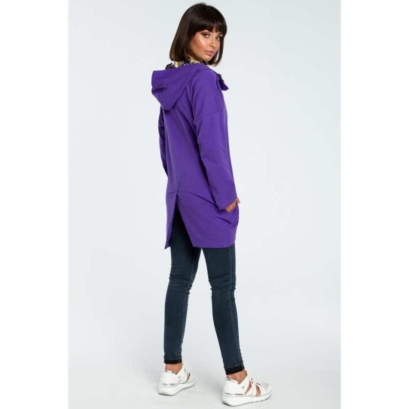 B091 Zipped hoodie - purple