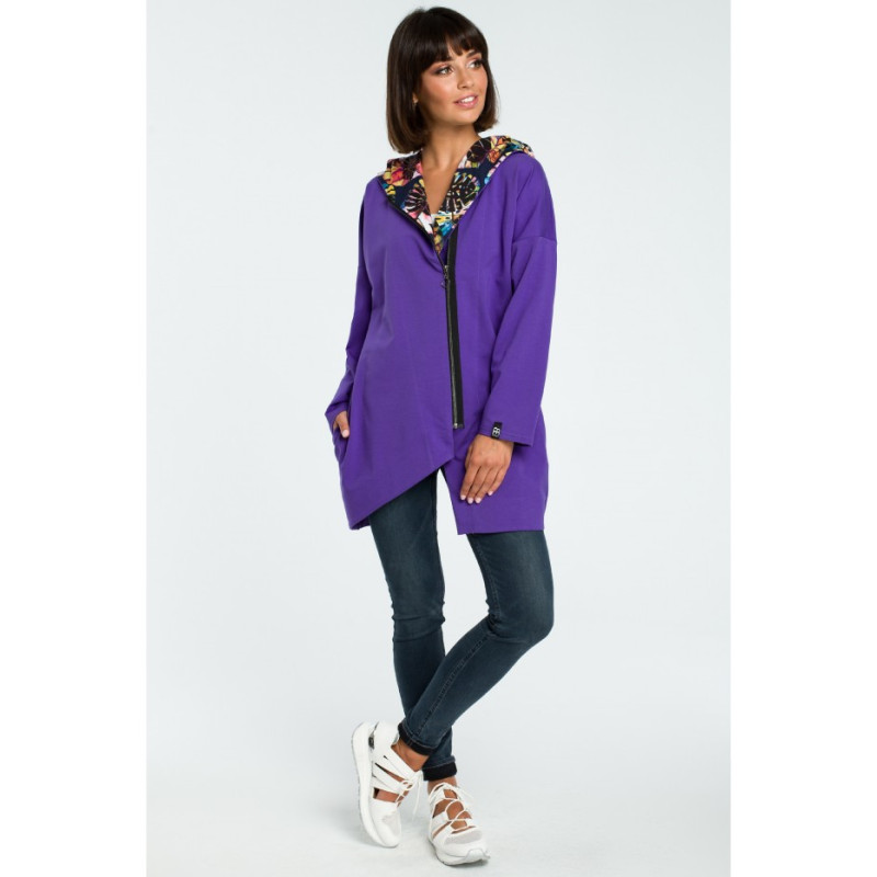 B091 Zipped hoodie - purple