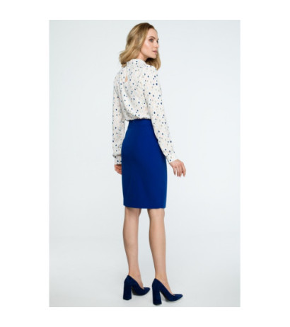 S127 Midi pencil skirt - cornflower