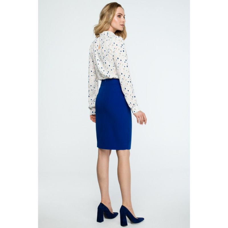 S127 Midi pencil skirt - cornflower