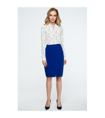 S127 Midi pencil skirt - cornflower