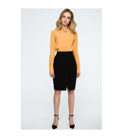 S127 Midi pencil skirt - black