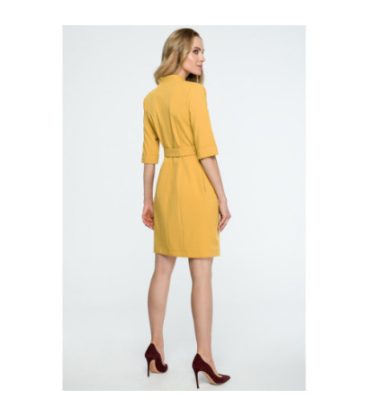 S120 Jacket dress with belt - yellow