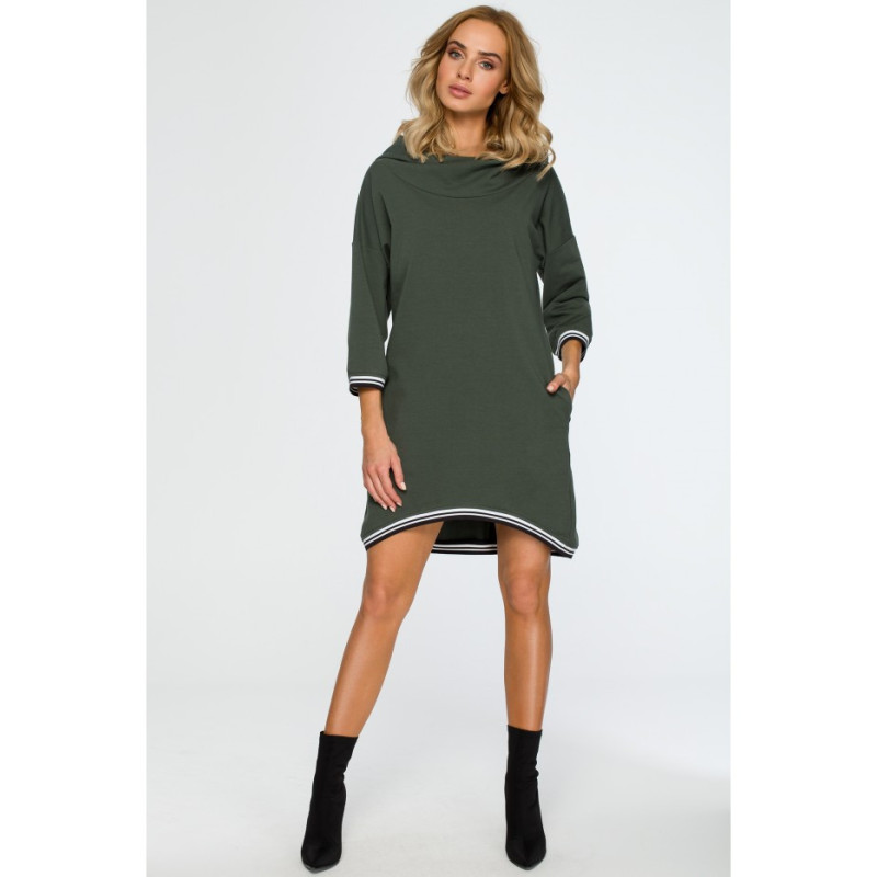 M401 Hooded and ribbed tunic - military-green