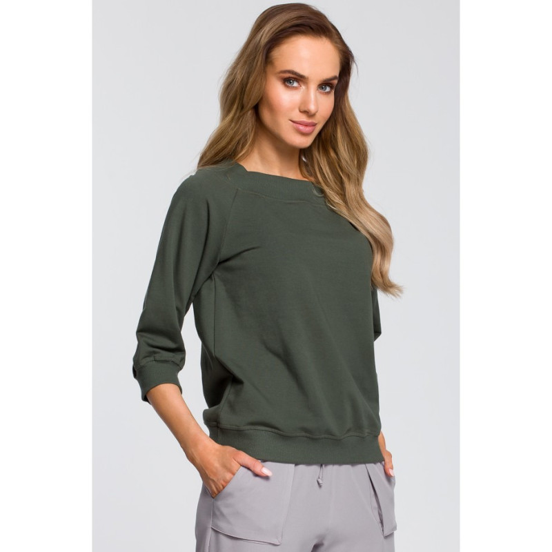 M412 Blouse with drooping shoulder - military-green