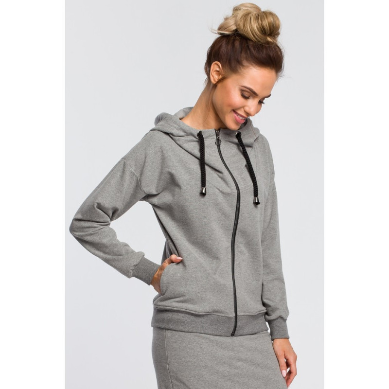 M420 Warm zip-up hoodie - gray