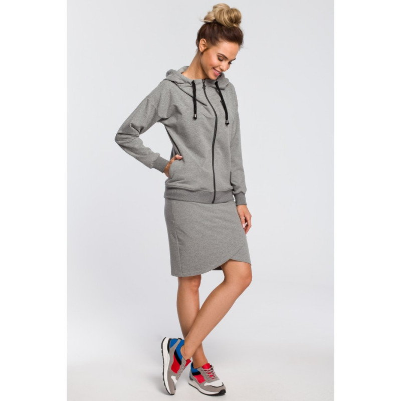 M420 Warm zip-up hoodie - gray