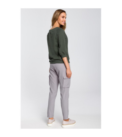 M425 Women's tapered pants with pockets - grey