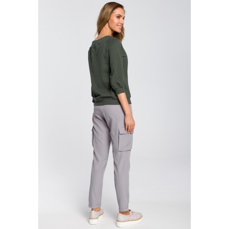 M425 Women's tapered pants with pockets - grey