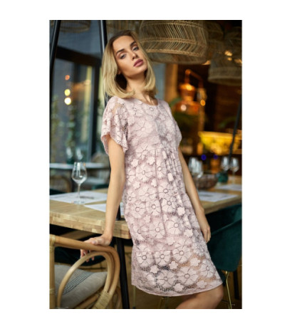 M430 Airy lace dress - pink