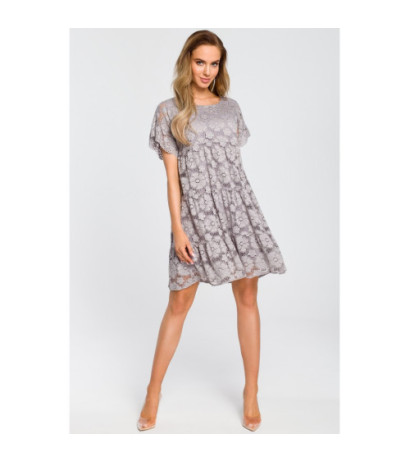 M430 Airy lace dress - gray