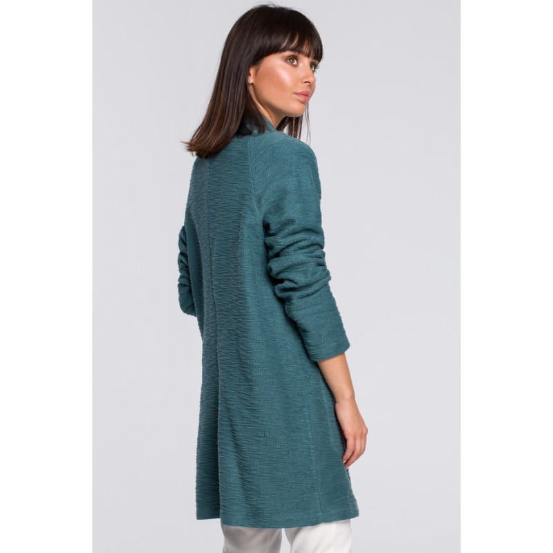 B099 One button coat - turquoise