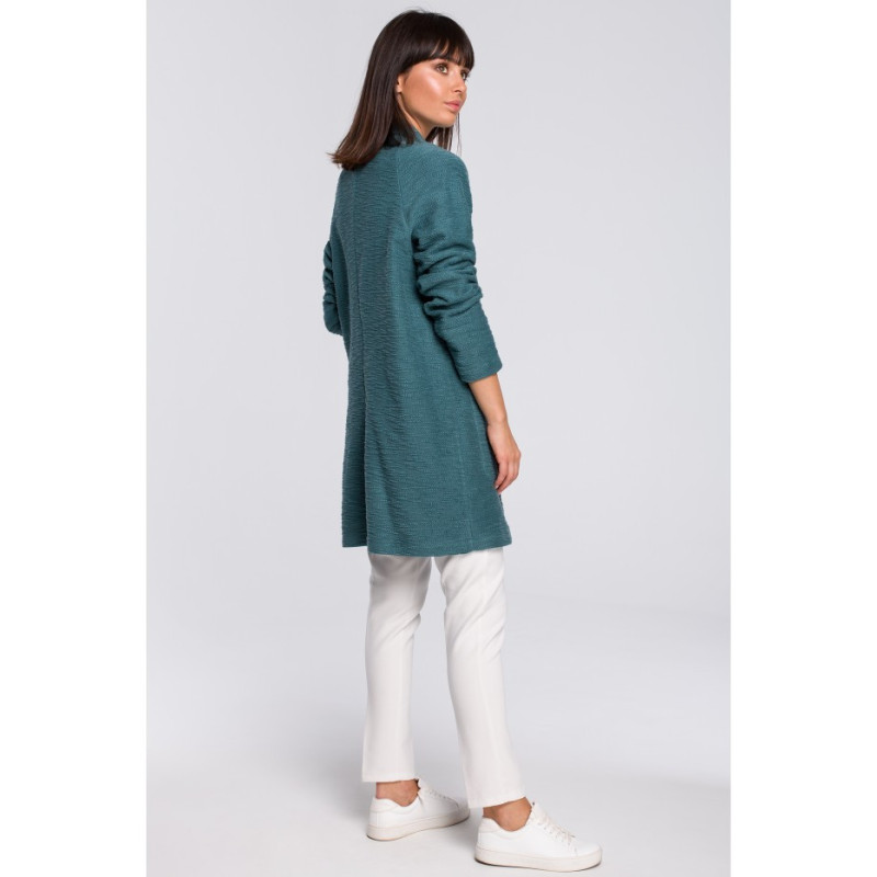 B099 One button coat - turquoise