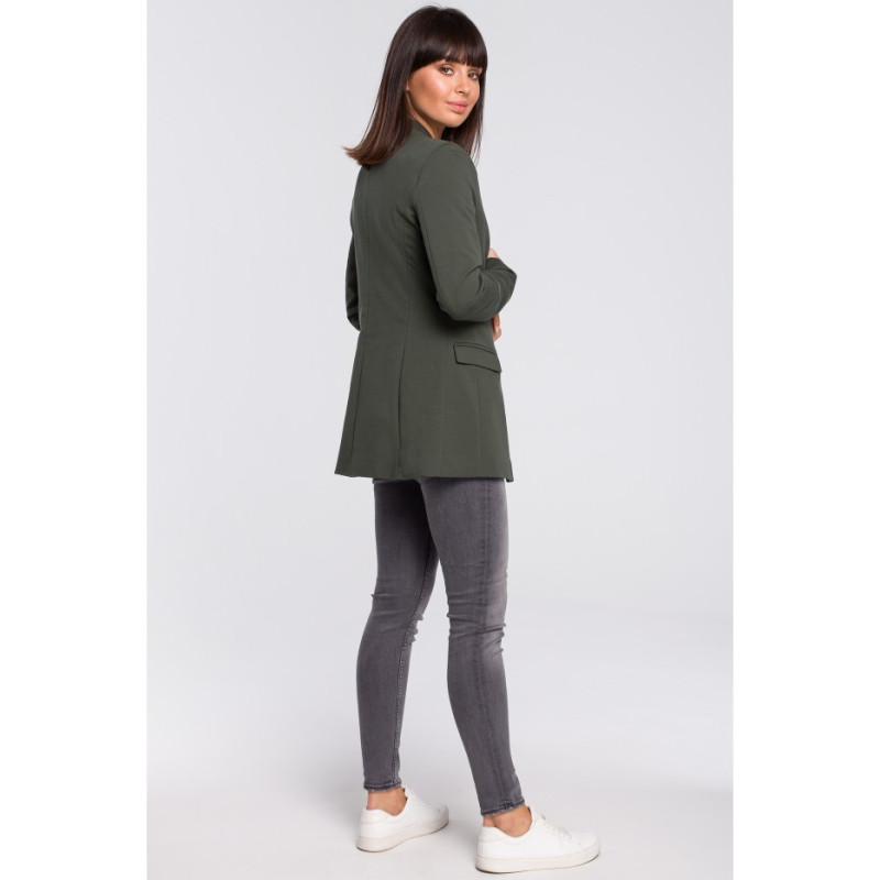 B103 Knitted jacket plus size - military-green