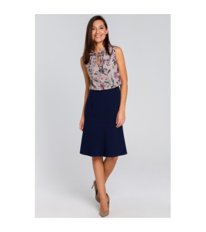 S141 Midi skirt with yoke -...