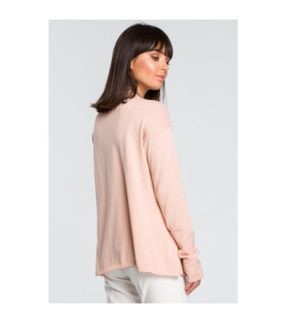 BK023 Short cardigan with shawl collar - peach