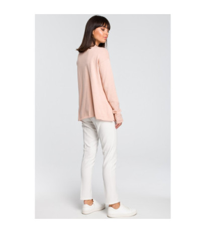 BK023 Short cardigan with shawl collar - peach