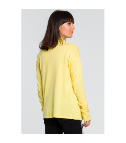 BK023 Short cardigan with shawl collar - yellow