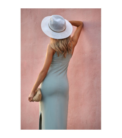 M432 Strapless cotton maxi dress - pistachio