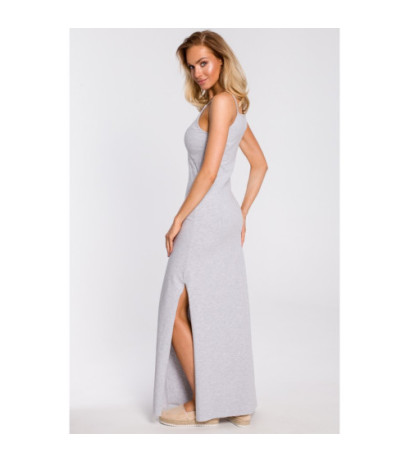 M432 Strapless cotton maxi dress - gray