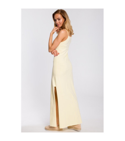 M432 Strapless cotton maxi dress - yellow