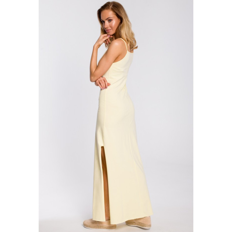 M432 Strapless cotton maxi dress - yellow