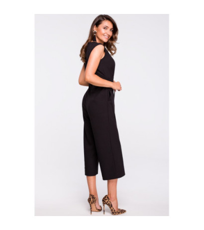 S163 Sleeveless jumpsuit - black