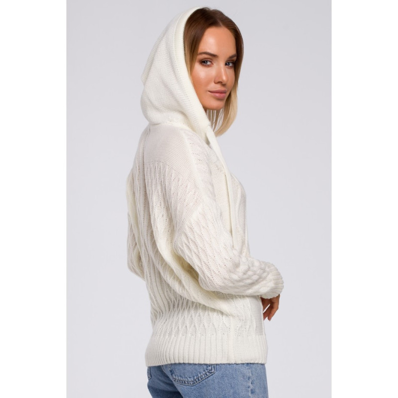 M540 Hooded Sweater - ecru