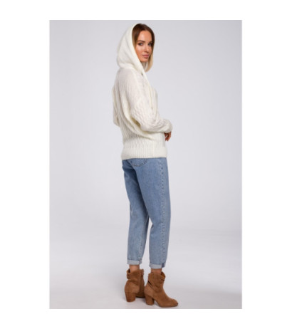 M540 Hooded Sweater - ecru