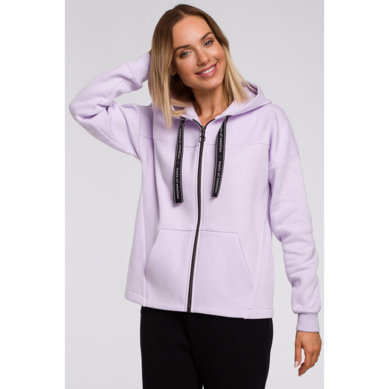 M550 Zippered hooded sweatshirt - lilac