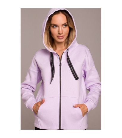 M550 Zippered hooded sweatshirt - lilac