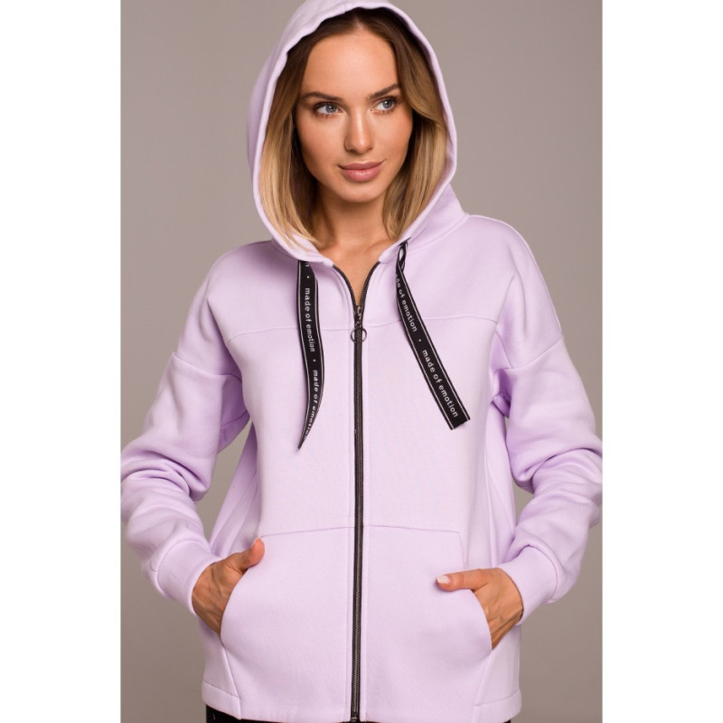 M550 Zippered hooded sweatshirt - lilac