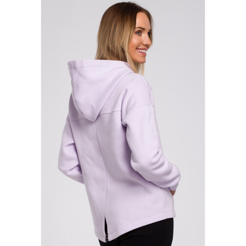 M550 Zippered hooded sweatshirt - lilac