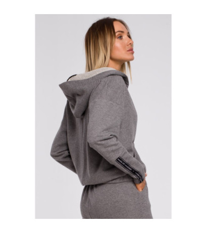 M552 Sweatshirt with kangaroo pocket and hood - grey