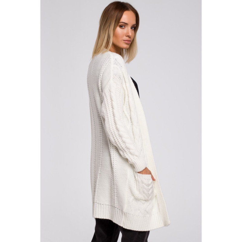 M555 Unbuttoned cardigan - ecru