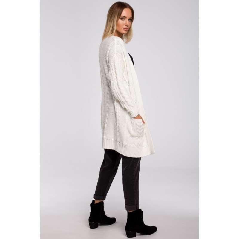 M555 Unbuttoned cardigan - ecru