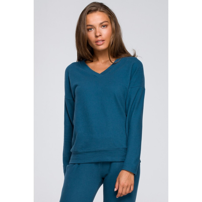 S246 Sweater with v neckline - nautical