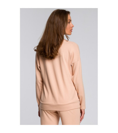 S246 Sweater with v neckline - beige