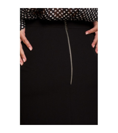 S248 Pencil skirt with zipper - black