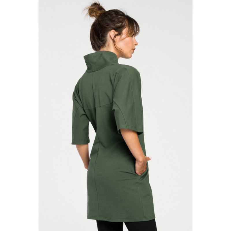 B043 Modern kimono tunic - military green