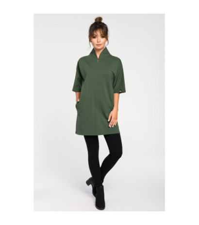 B043 Modern kimono tunic - military green