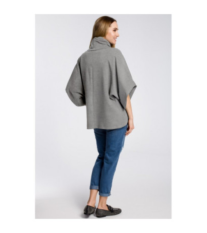 M372 Overlap sweatshirt with wide sleeves - gray