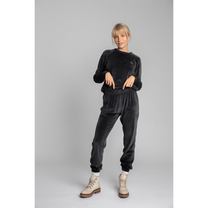 LA012 Velour jogger pants - graphite