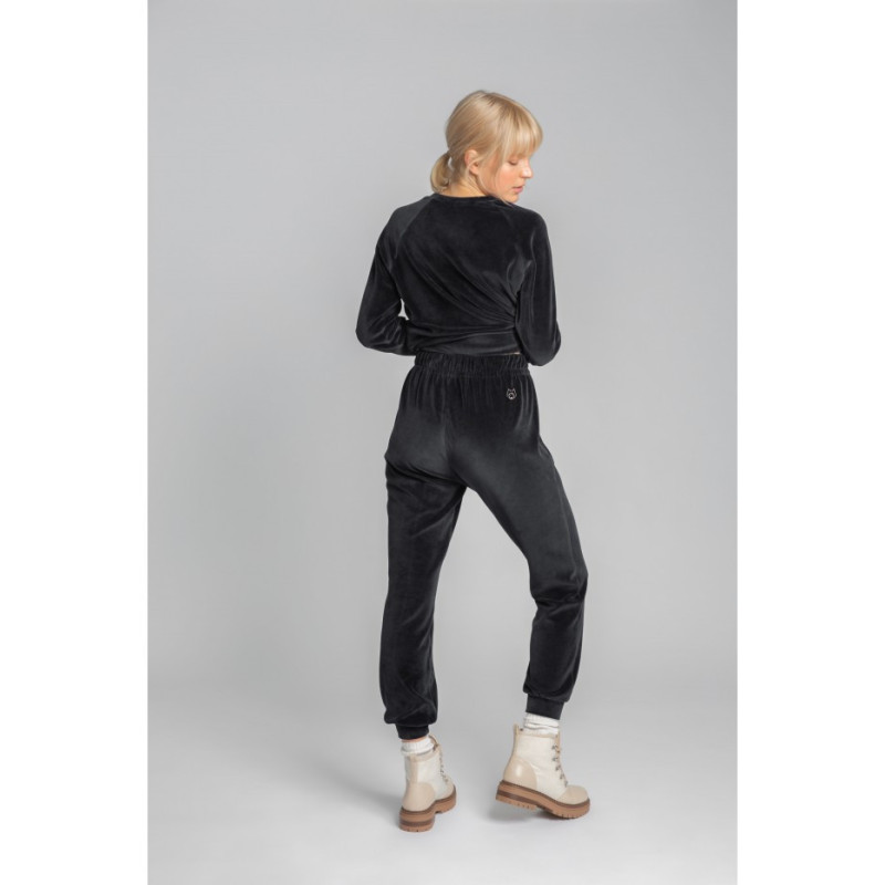 LA012 Velour jogger pants - graphite