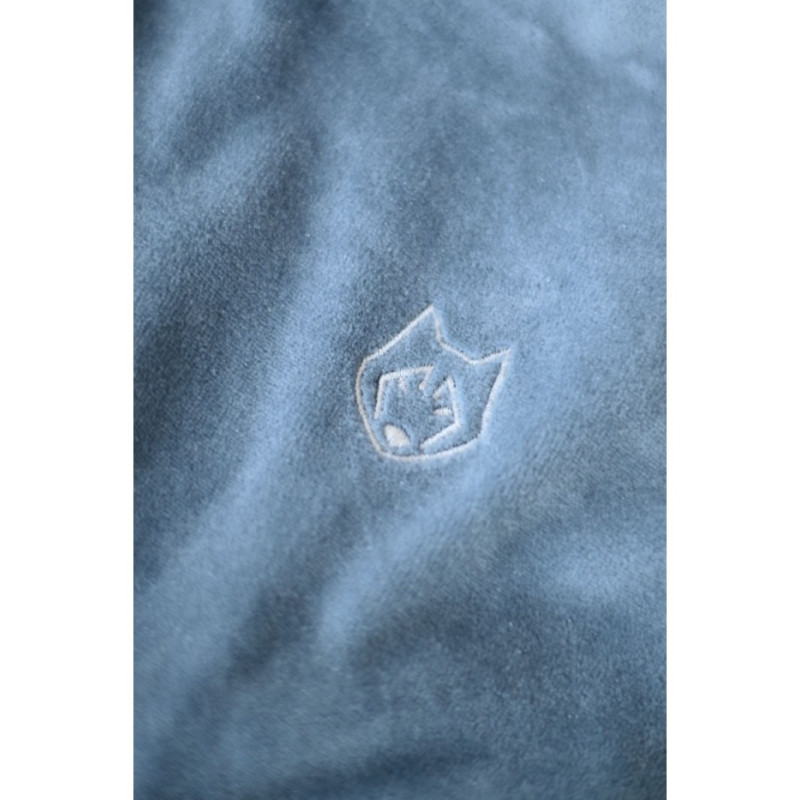 LA013 Velour sweatshirt with bat sleeves - blue