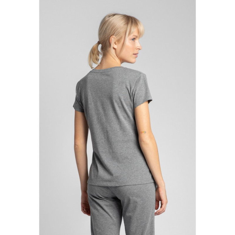 LA014 T-shirt for sleeping with a v-neck - gray