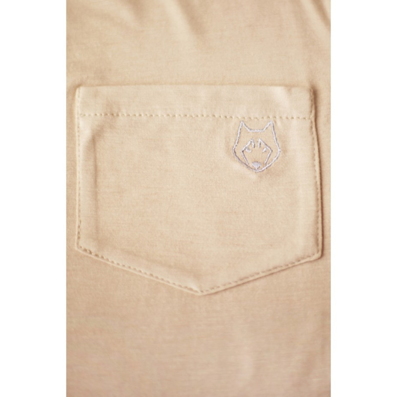 LA022 Sleeveless sleep top with pocket - cappuccino